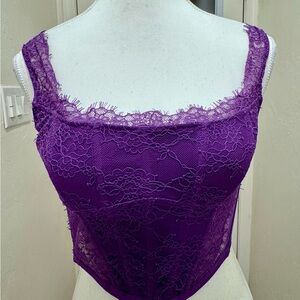 Victoria’s Secret Dream Angels Purple Corset Lingeriecore Y2K Glam